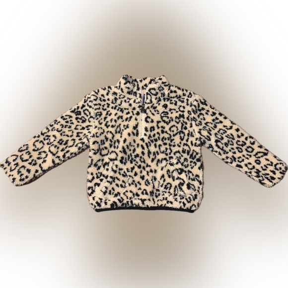 Polo Ralph Lauren Other - Polo Ralph Lauren Girls Teddy Leopard Cheetah Animal Print Fleece Zip Jacket 6X